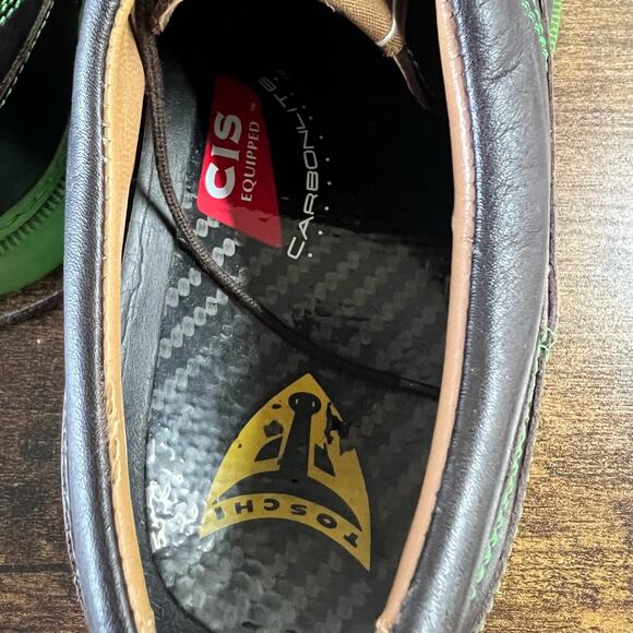 Michael Toschi GX Golf Shoes 7 Mens Black Green Leather Luxury Outdoor Sport main image 14